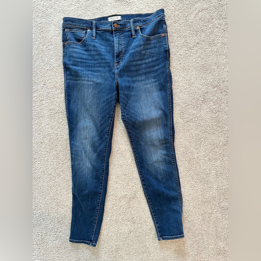 Madewell 10” high rise skinny jeans size 33